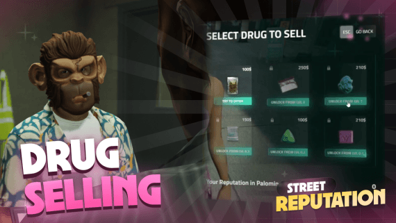 DrugSelling  |  experience system