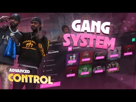 Gang system | Tablet Crime, gang management system, ranking crime zones: Video preview