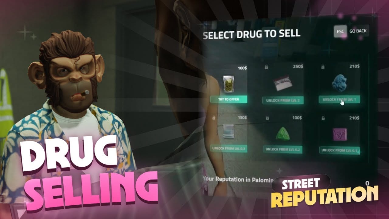 DrugSelling  |  experience system: Video preview