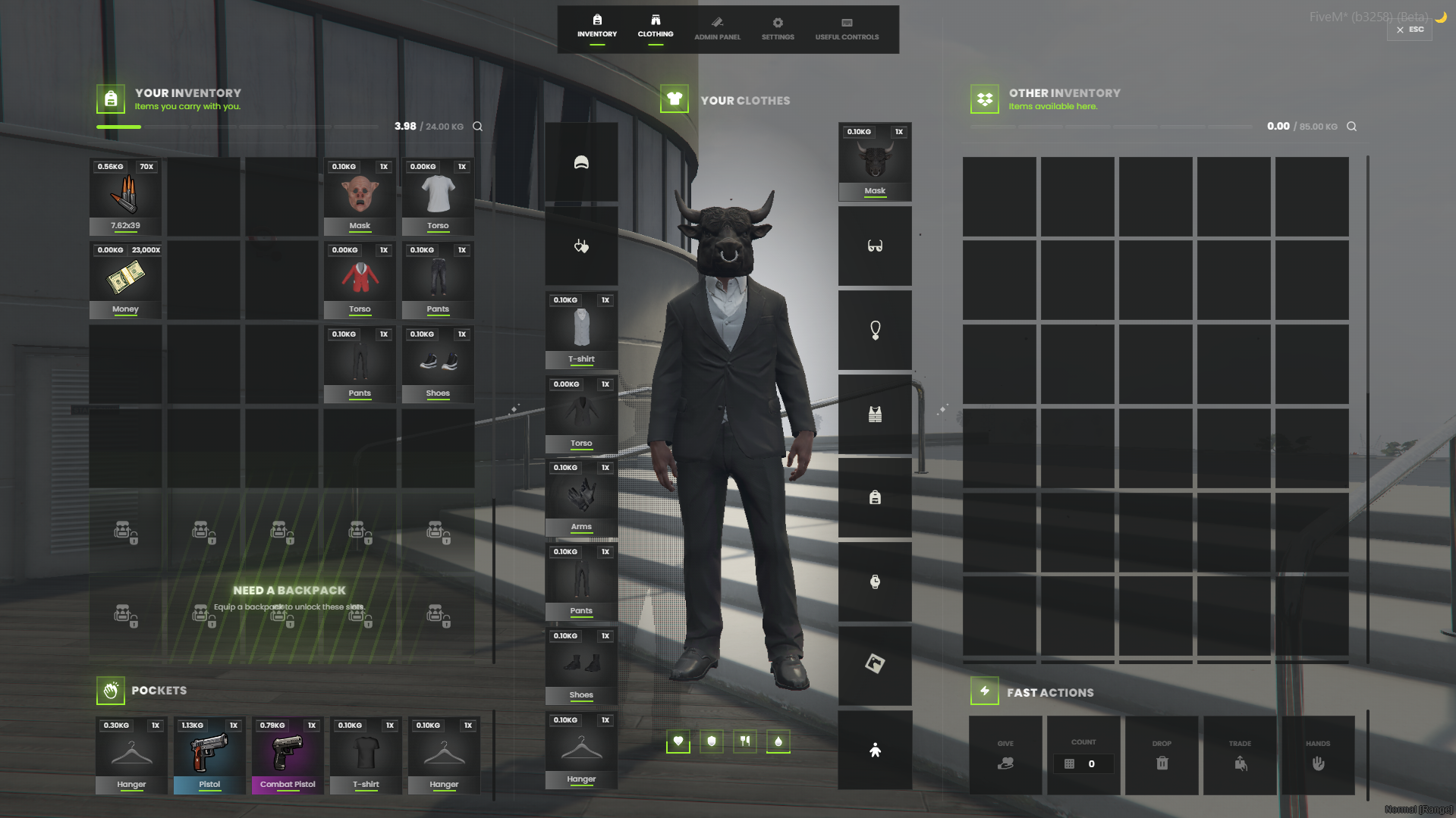 OX Inventory V3: Screenshot 1